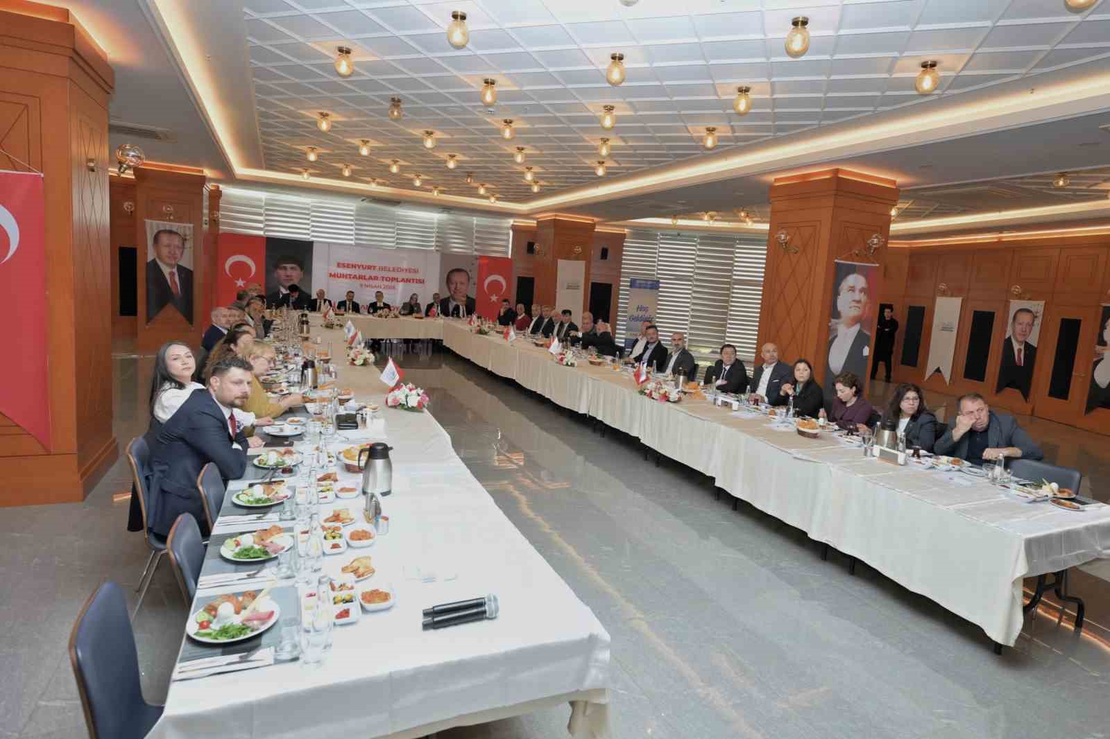 Esenyurt’ta muhtarlardan ilçe emniyet müdürlüğü projesine destek
