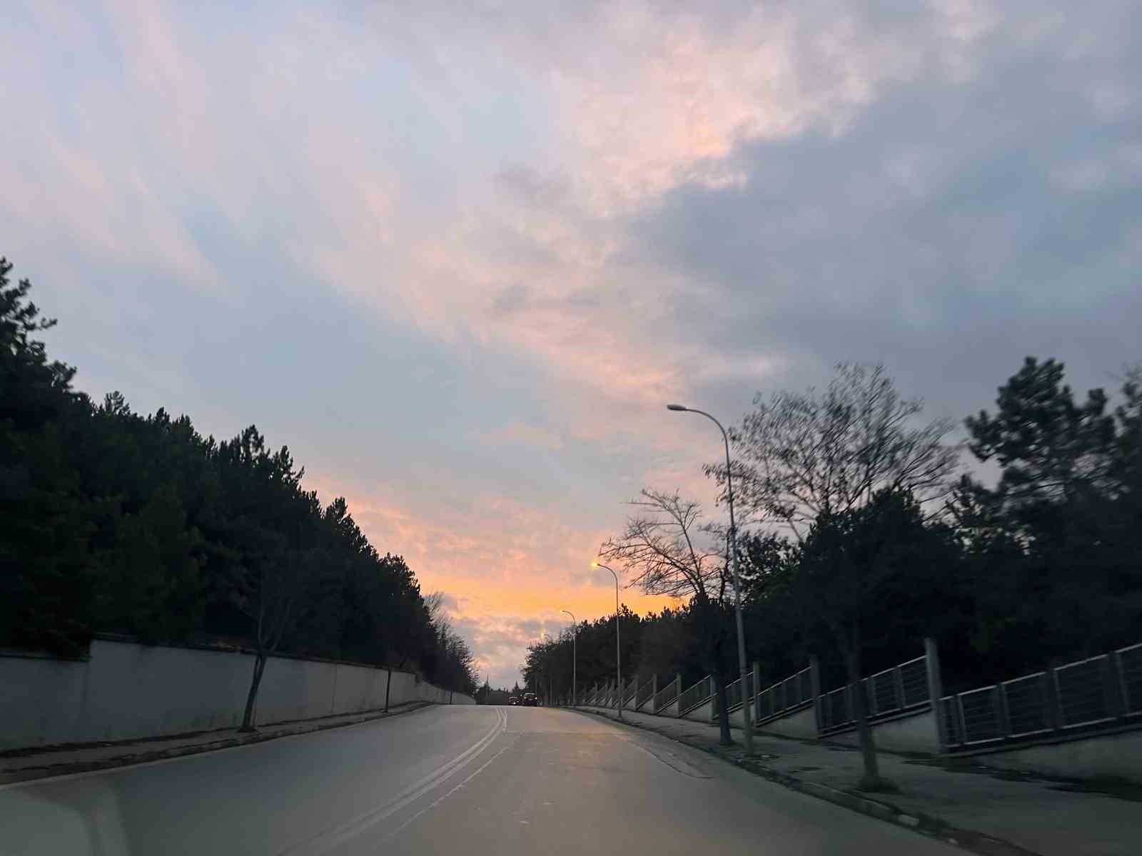 Eskişehir’de gün batımı görsel şölen sundu
