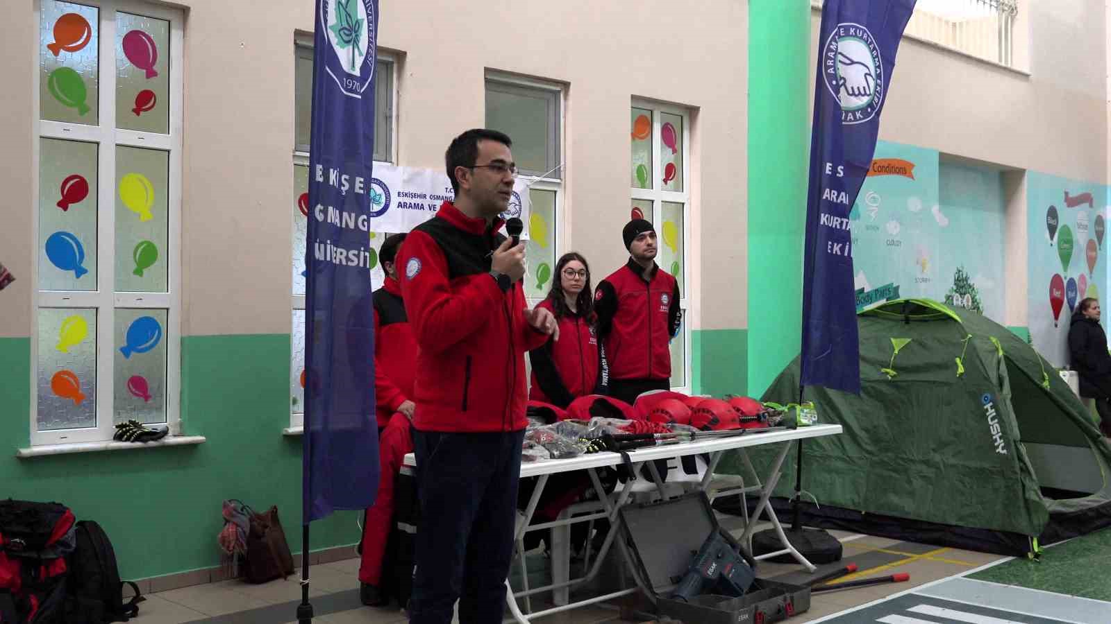 ESOGÜ’den ilkokullara uygulamalı afet bilinci eğitimi
