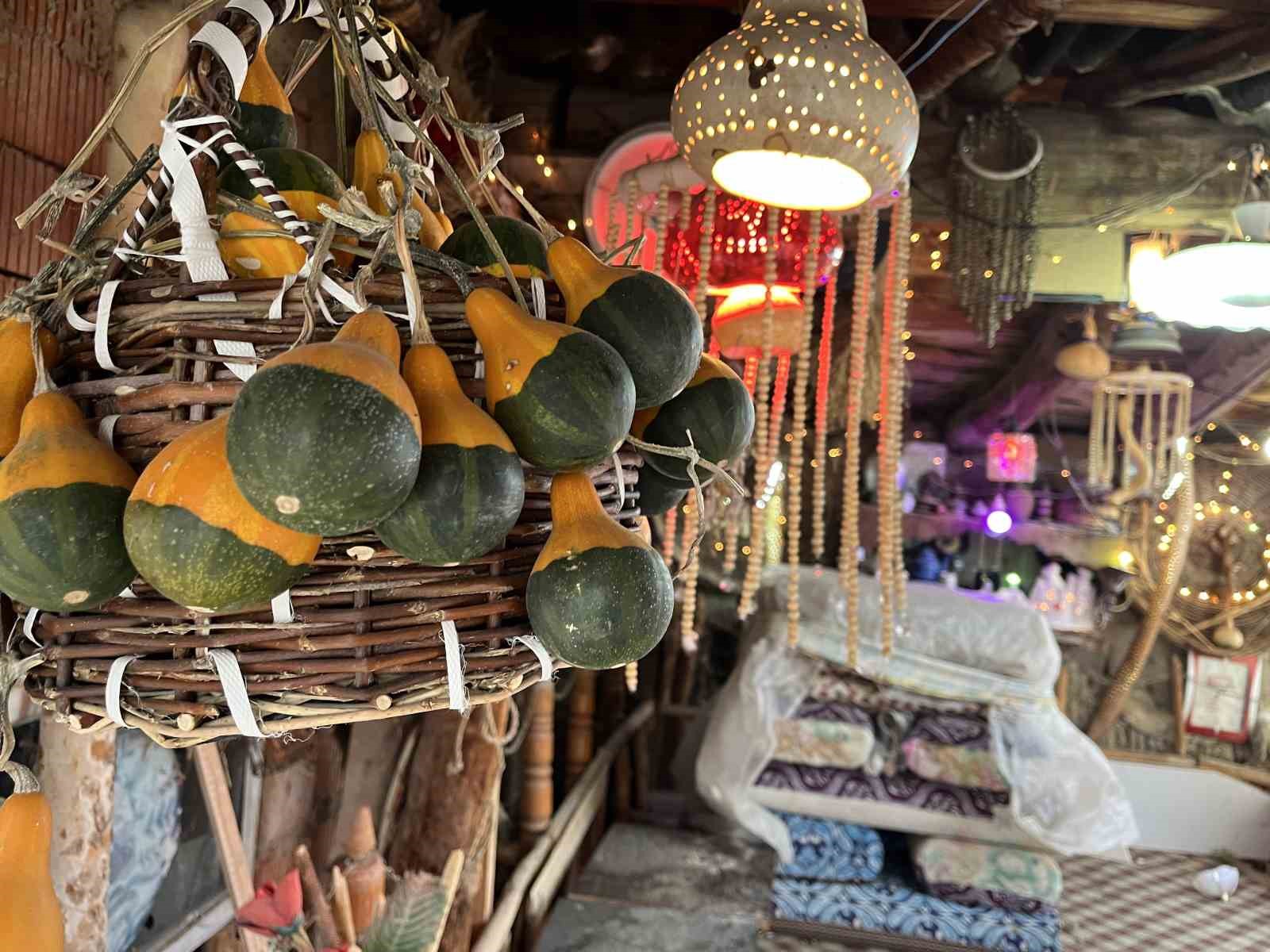 Evinin bahçesini topladığı eşyalarla müzeye çevirdi
