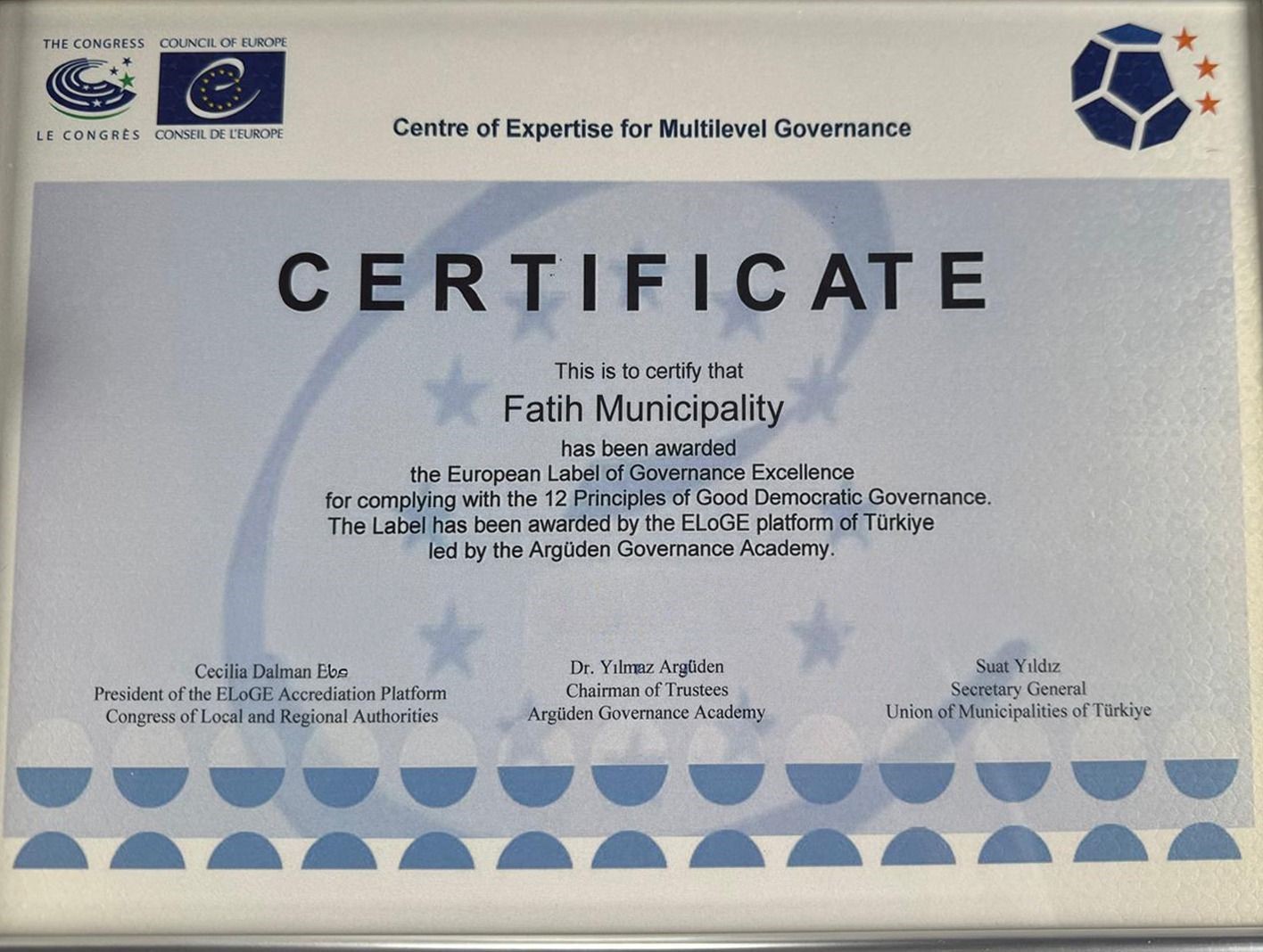 Fatih Belediyesi’nin Yerel Yönetişim Başarısı Uluslararası alanda tescillendi
