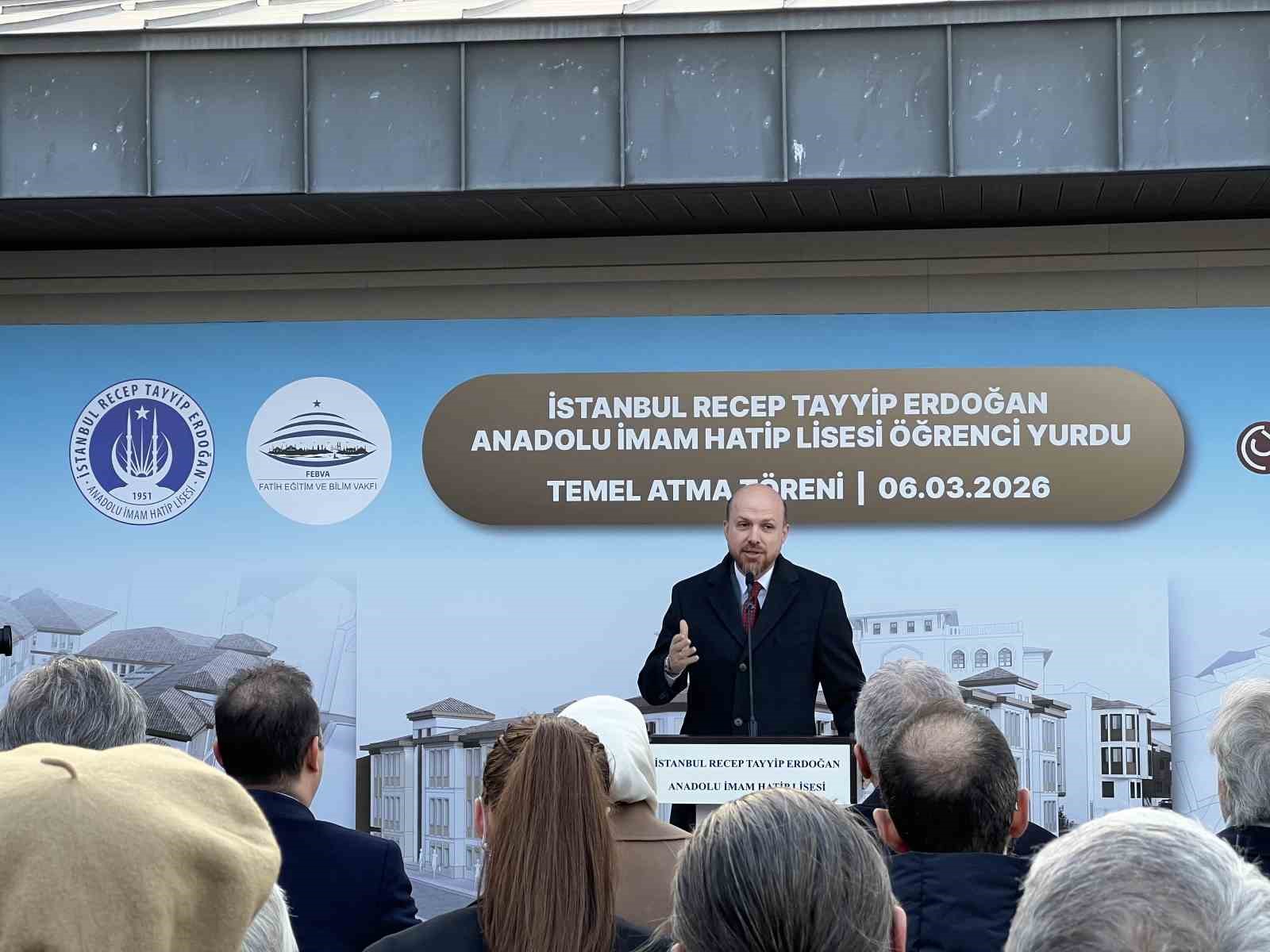Fatih’te ‘Recep Tayyip Erdoğan Anadolu İmam Hatip Lisesi Öğrenci Yurdu’nun temeli atıldı
