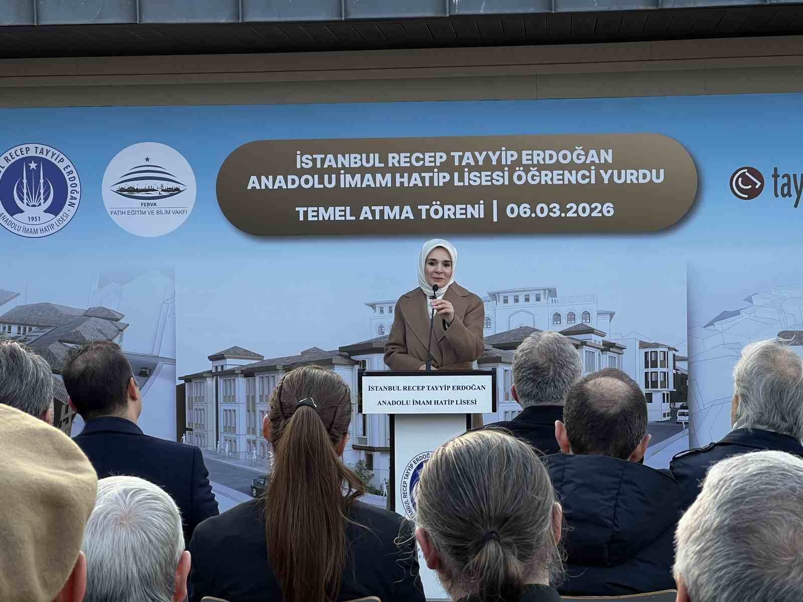 Fatih’te ‘Recep Tayyip Erdoğan Anadolu İmam Hatip Lisesi Öğrenci Yurdu’nun temeli atıldı
