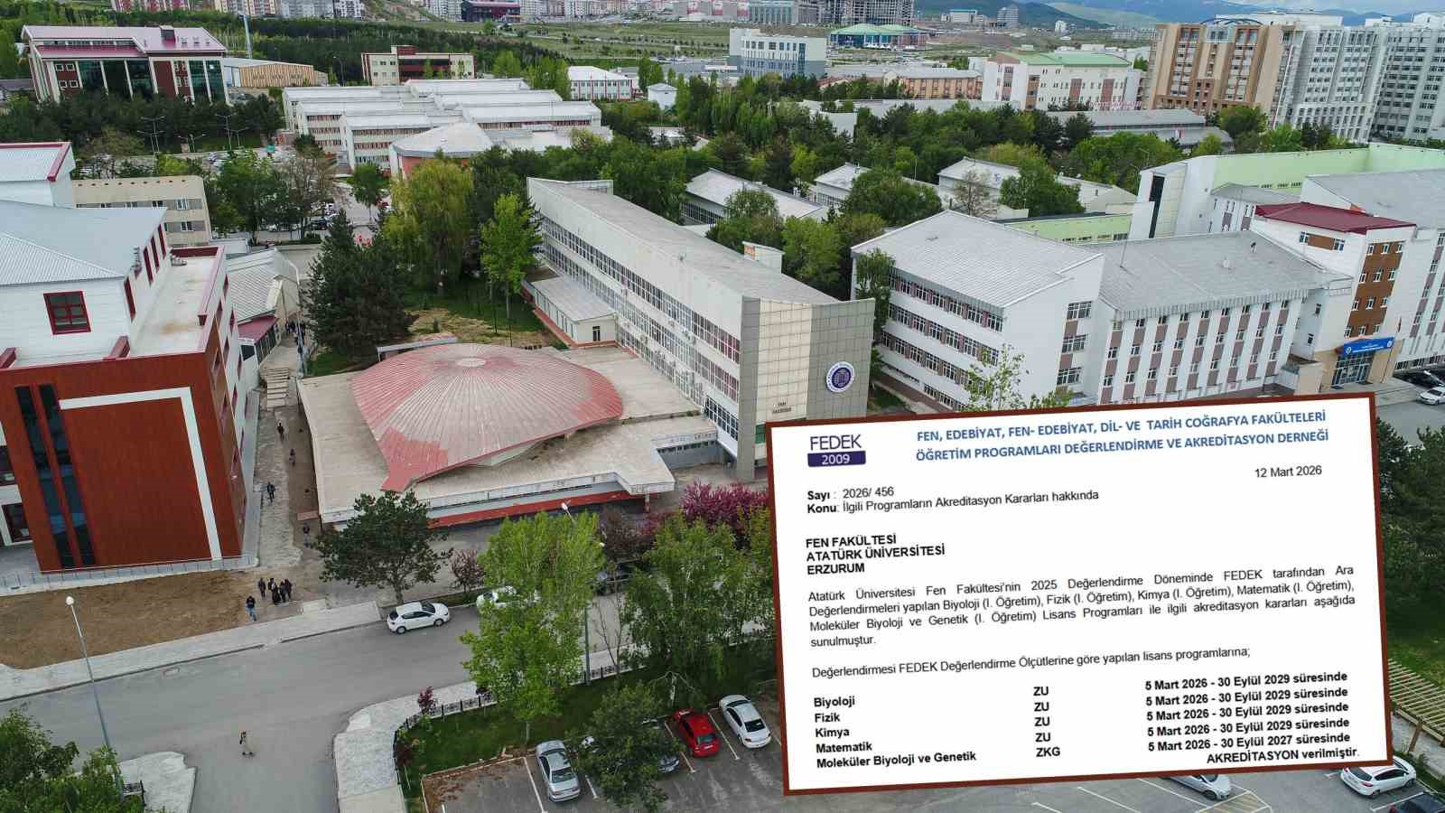 Fen fakültesinin 5 programına FEDEK’ten akreditasyon
Fen fakültesinin 5 programına FEDEK’ten akreditasyon