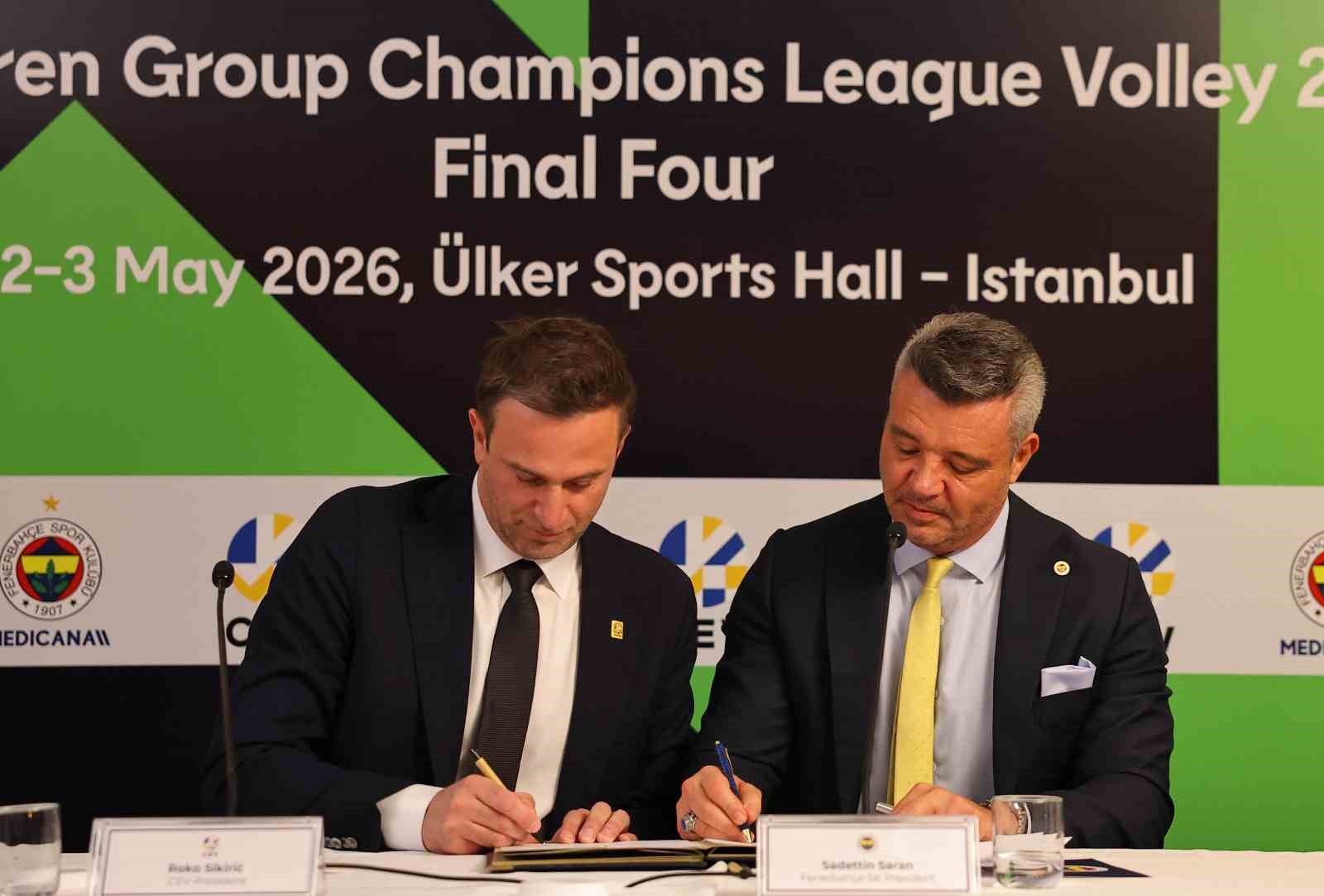 Fenerbahçe ile CEV arasında ev sahipliği için imzalar atıldı
Fenerbahçe ile CEV arasında ev sahipliği için imzalar atıldı