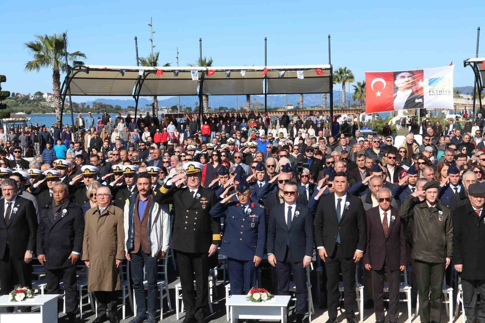 Fethiye’de Şehit Fethi Bey, 112. Şehadet Yılı’nda anıldı
Fethiye’de Şehit Fethi Bey, 112. Şehadet Yılı’nda anıldı