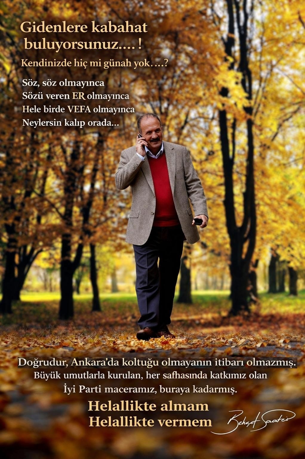 Fethiye’nin eski Belediye Başkanı Saatcı, İYİ Parti’den istifa etti
