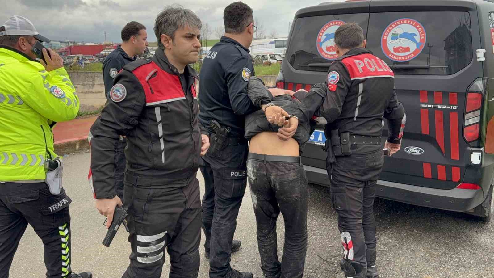 Film gibi kovalamacadan kaçak göçmenler çıktı
