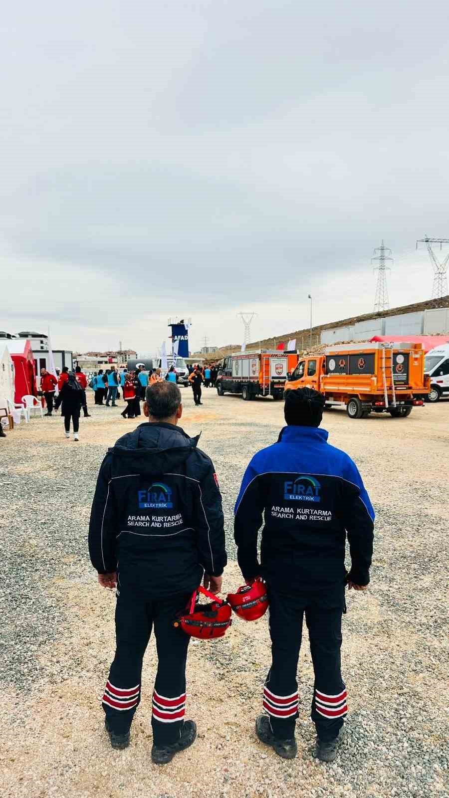 Fırat EDAŞ Arama Kurtarma Ekibi, AFAD tatbikatında yer aldı
