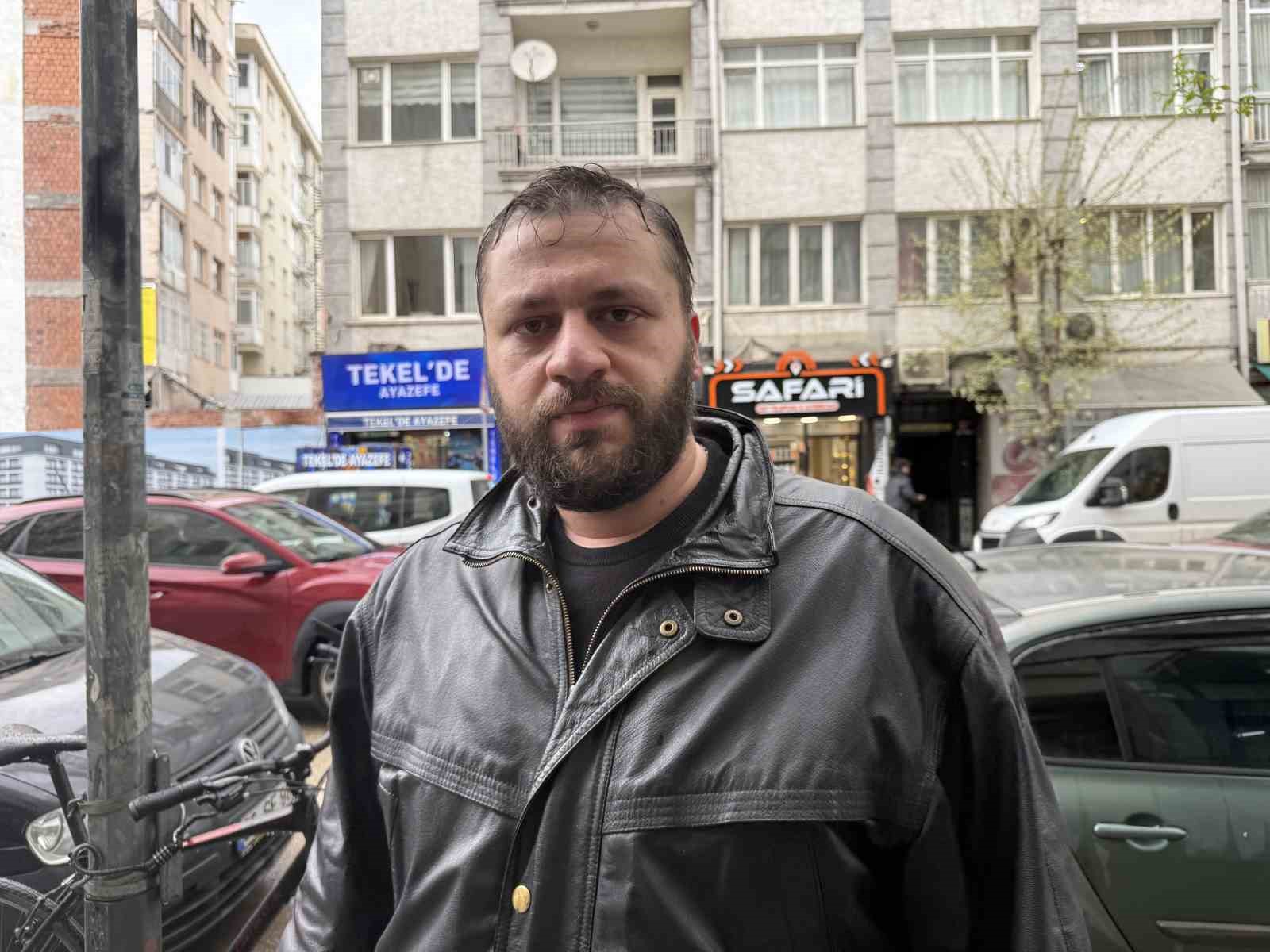 Fırtınada kırılan cam 6’ncı kattan vatandaşın üzerine düştü
