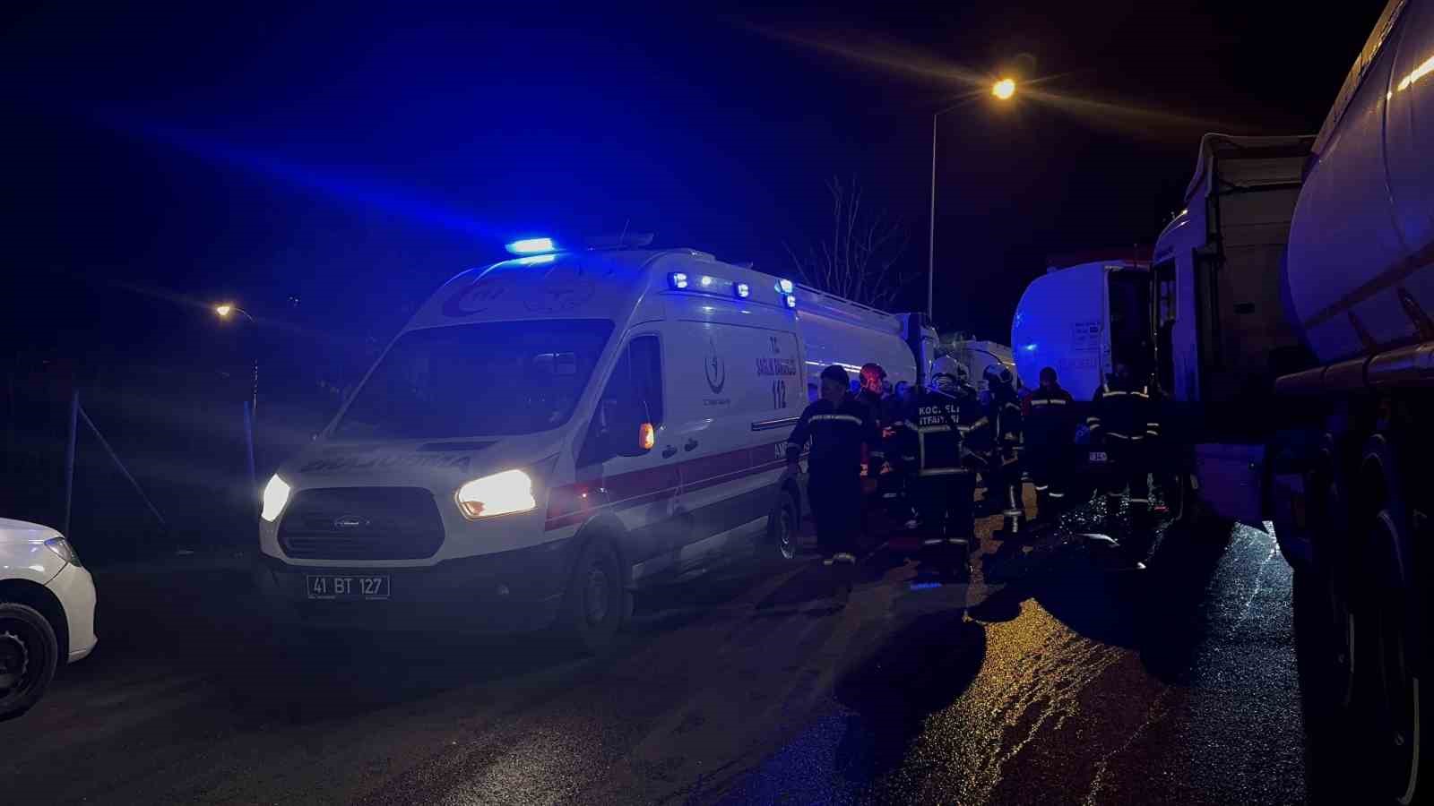 Freni boşalan tanker zincirleme kazaya sebep oldu: 1 yaralı
