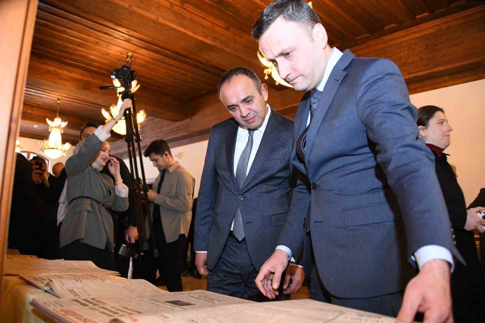 Gazetelerle Kastamonu tarihine ışık tutan sergi kapılarını açtı
