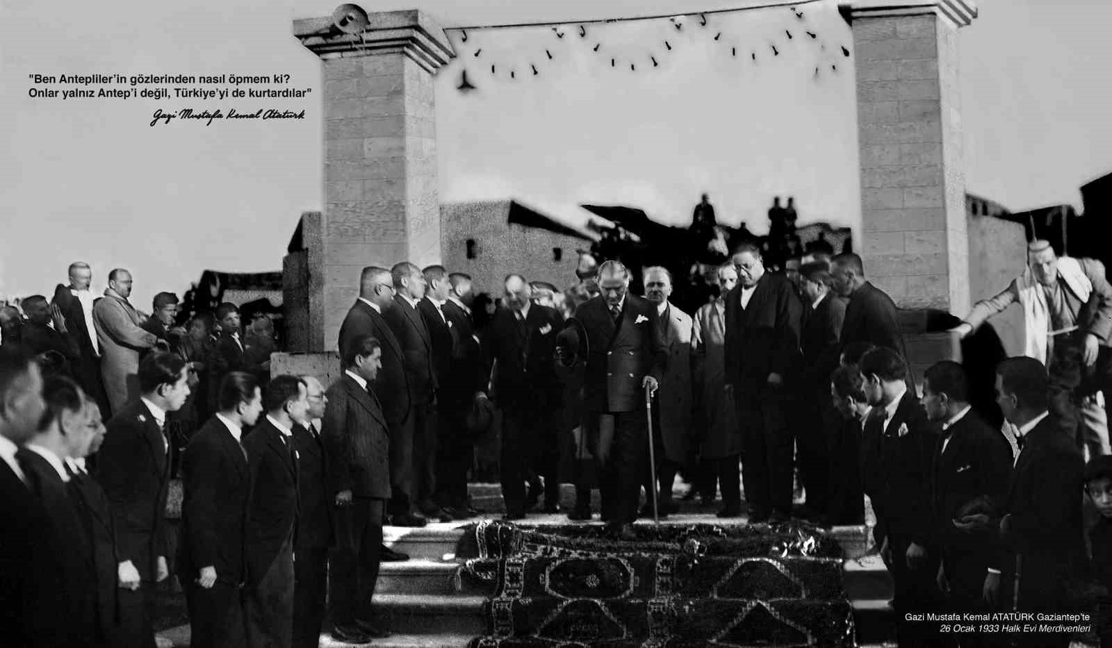 Gazi Mustafa Kemal Atatürk’ün Gaziantep’e gelişinin 93’üncü yıl dönümü
