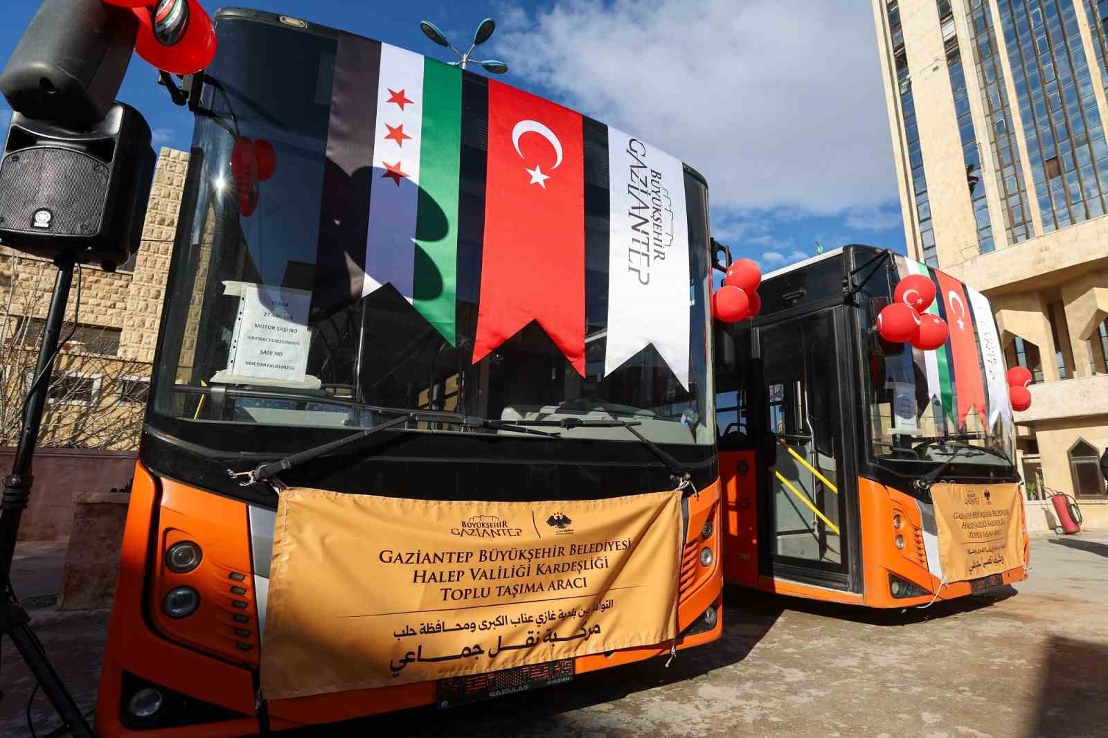 Gaziantep Büyükşehir’den Halep’e yeşil alan ve ulaşım desteği
Gaziantep Büyükşehir’den Halep’e yeşil alan ve ulaşım desteği