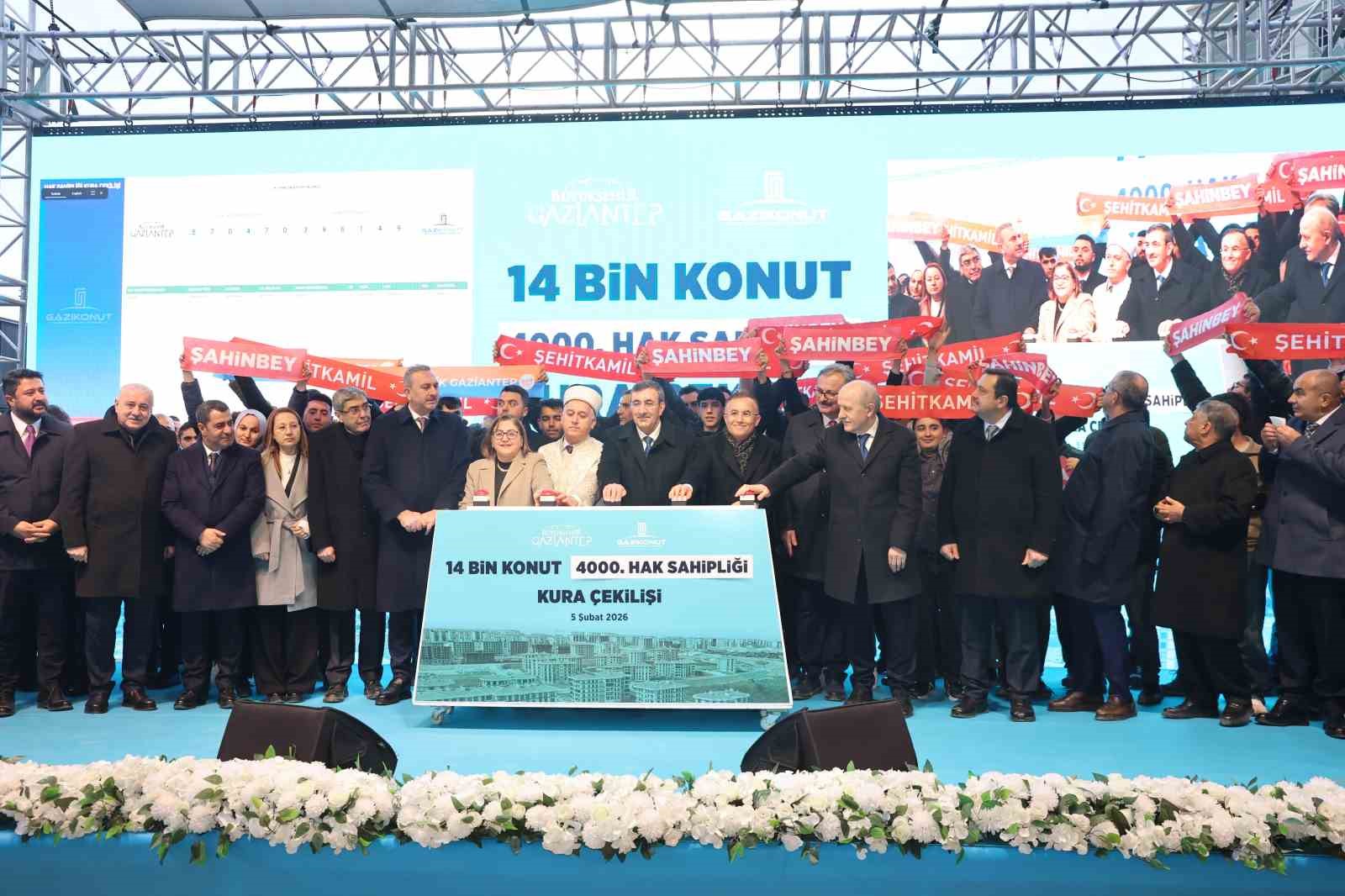 Gaziantep Güneyşehir’de 4 bininci konutun hak sahibi belirlendi
