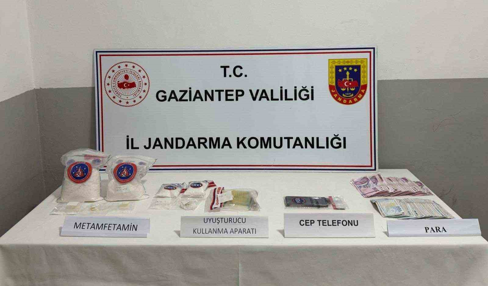 Gaziantep’te 2 kilo metamfetamin ele geçirildi
