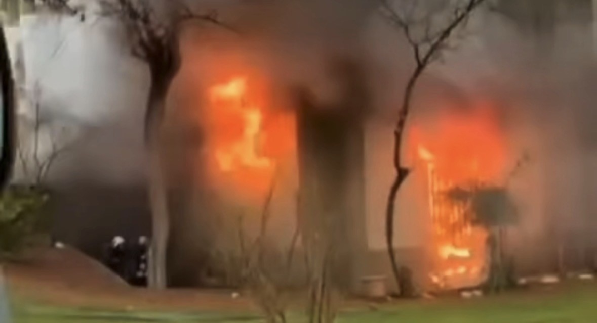 Gaziantep’te caminin bodrum katında korkutan yangın
