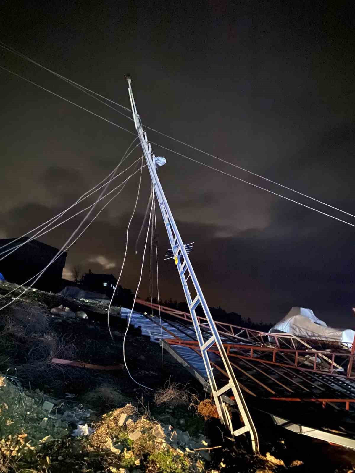 Gaziantep’te fırtına mesaisi
