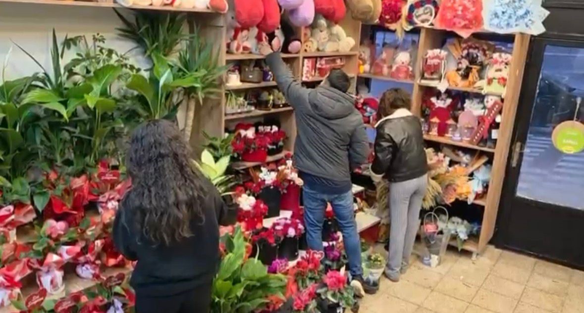 Gaziantep’teki çiçekçilerde 14 Şubat yoğunluğu
