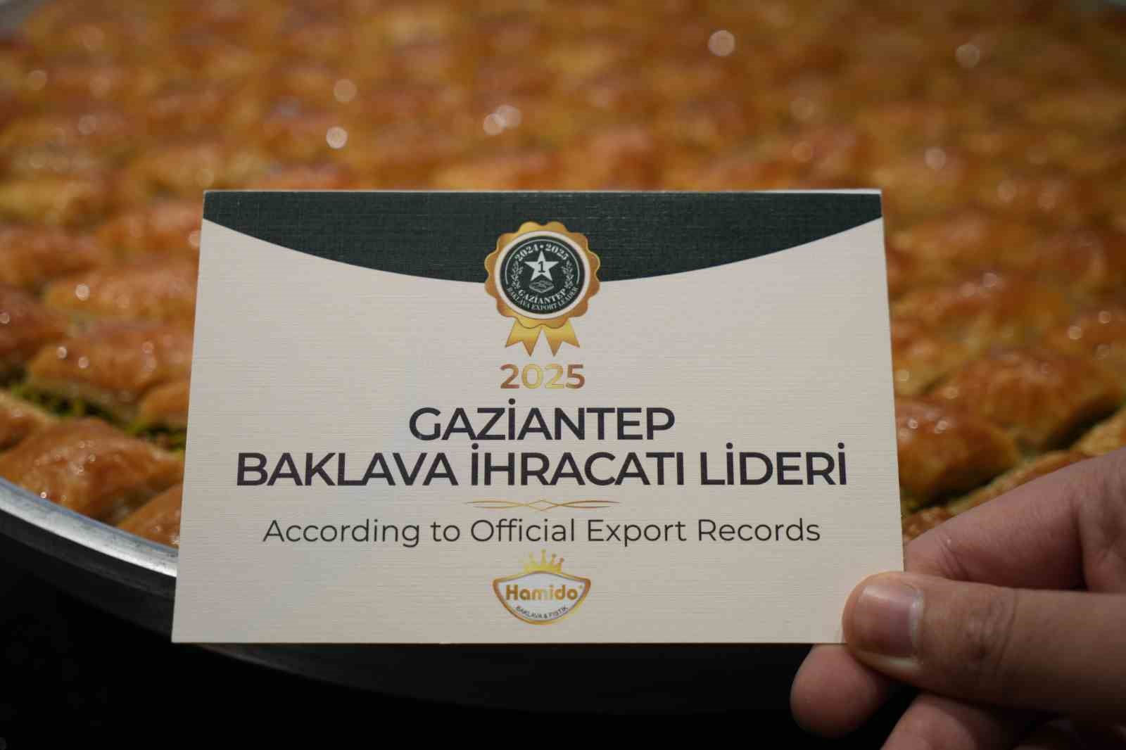 Gaziantep’ten dünyaya ’tatlı’ bir başarı hikayesi
Gaziantep’ten dünyaya ’tatlı’ bir başarı hikayesi