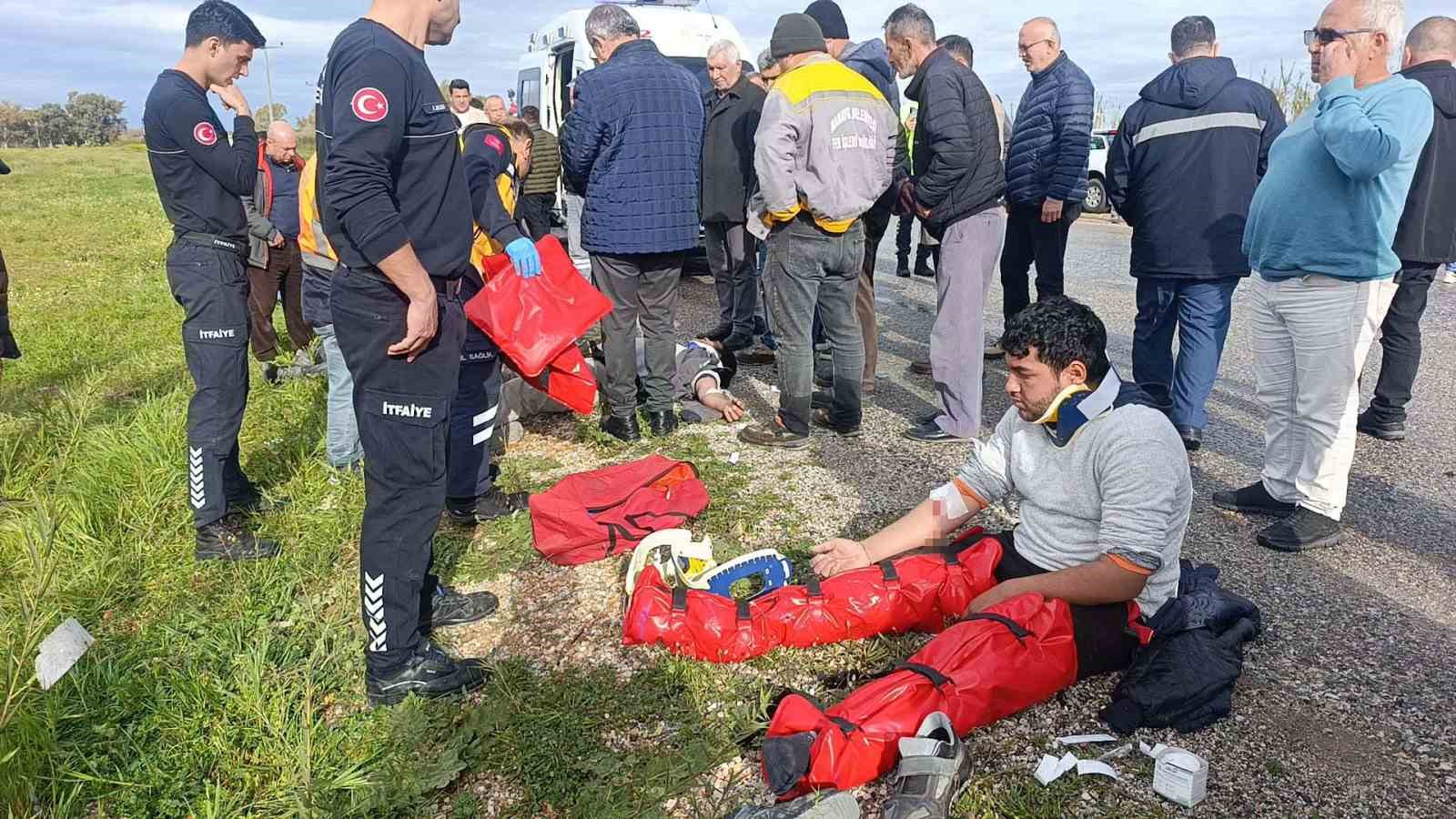 Gelen telefonla şantiyeye geri dönmek için ani manevra yaptı, muhtemel faciadan dönüldü
