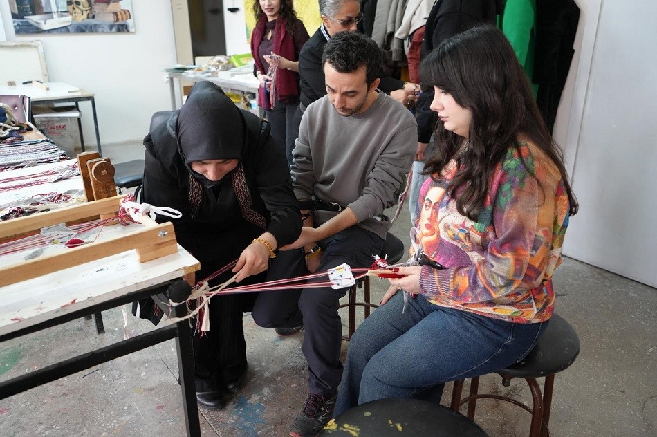 Geleneksel çarpana dokuma sanatı uygulamalı olarak anlatıldı
