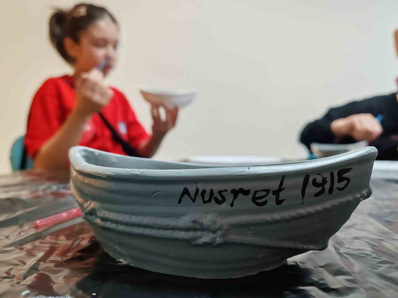 Genç ellerden "Nusret 1915" dokunuşu Menteşe’de seramik atölyesiyle tarih canlandı
