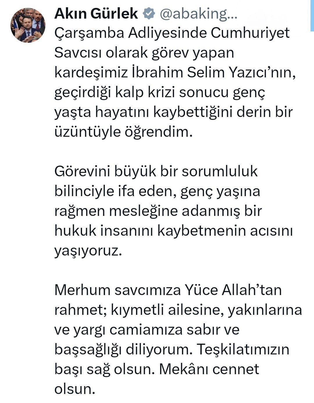 Genç savcı kalbine yenik düştü
