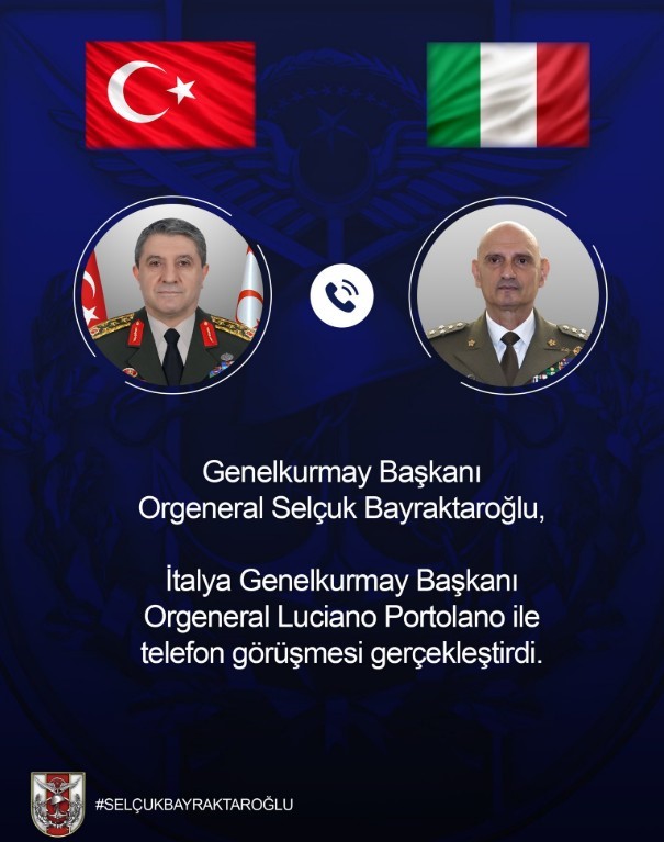Genelkurmay Başkanı Bayraktaroğlu, İtalyan mevkidaşı ile görüştü
