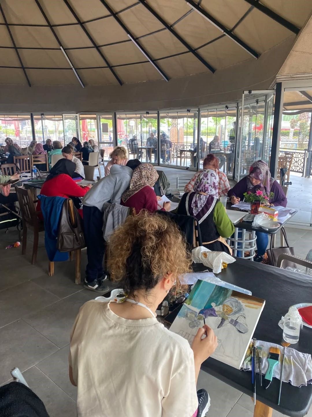 Germencik’te resim kurslarına yoğun ilgi

