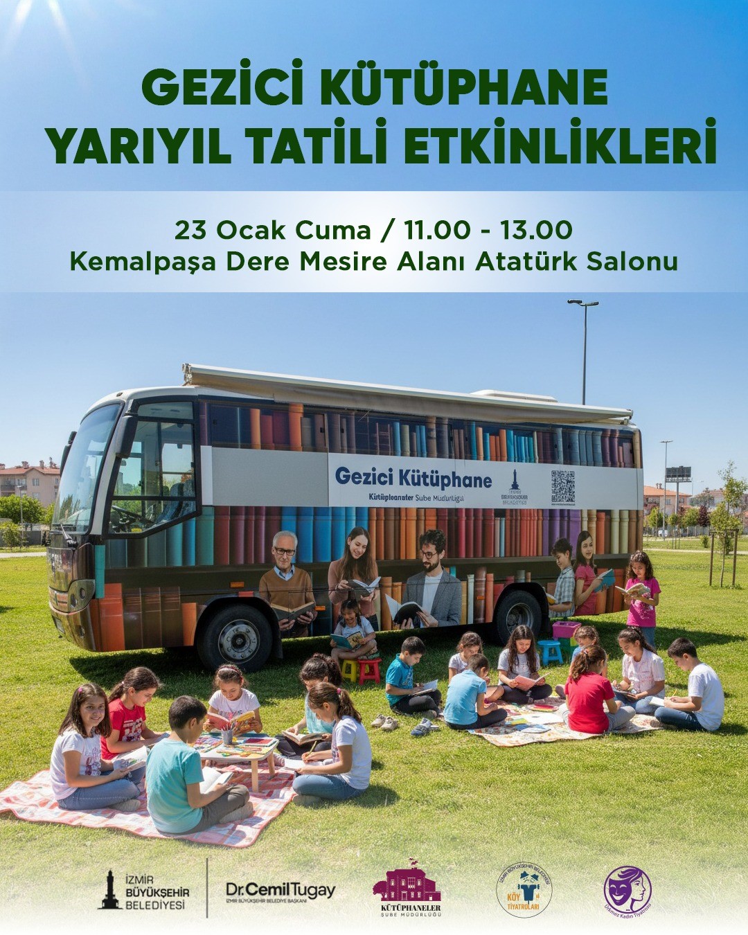 Gezici Kütüphane tatilde yollara çıkıyor
