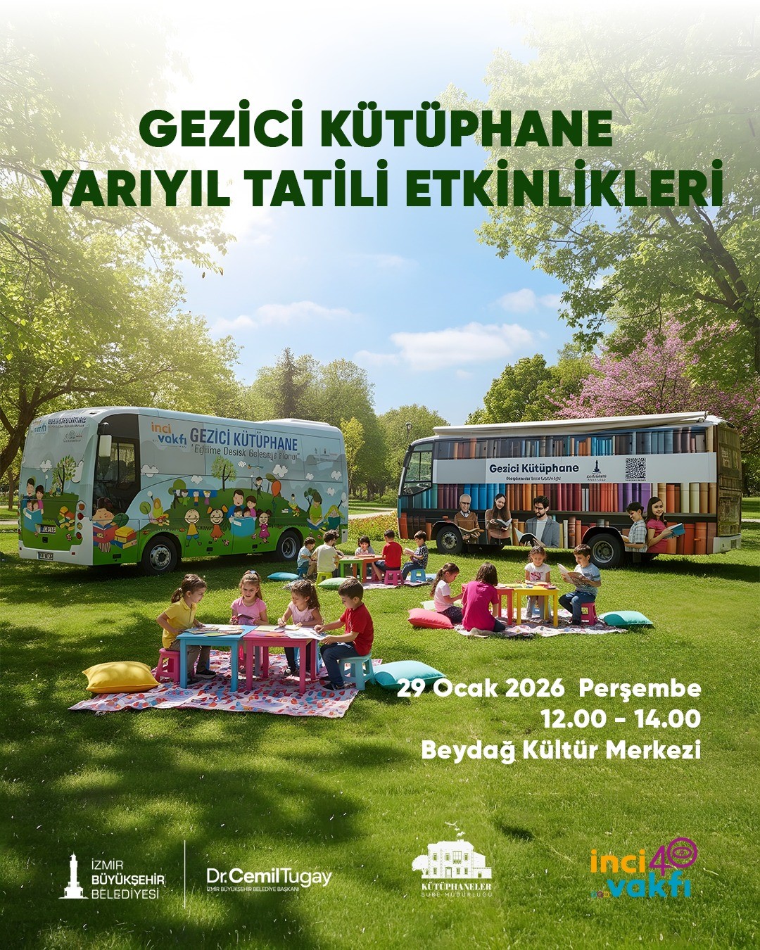 Gezici Kütüphane tatilde yollara çıkıyor
