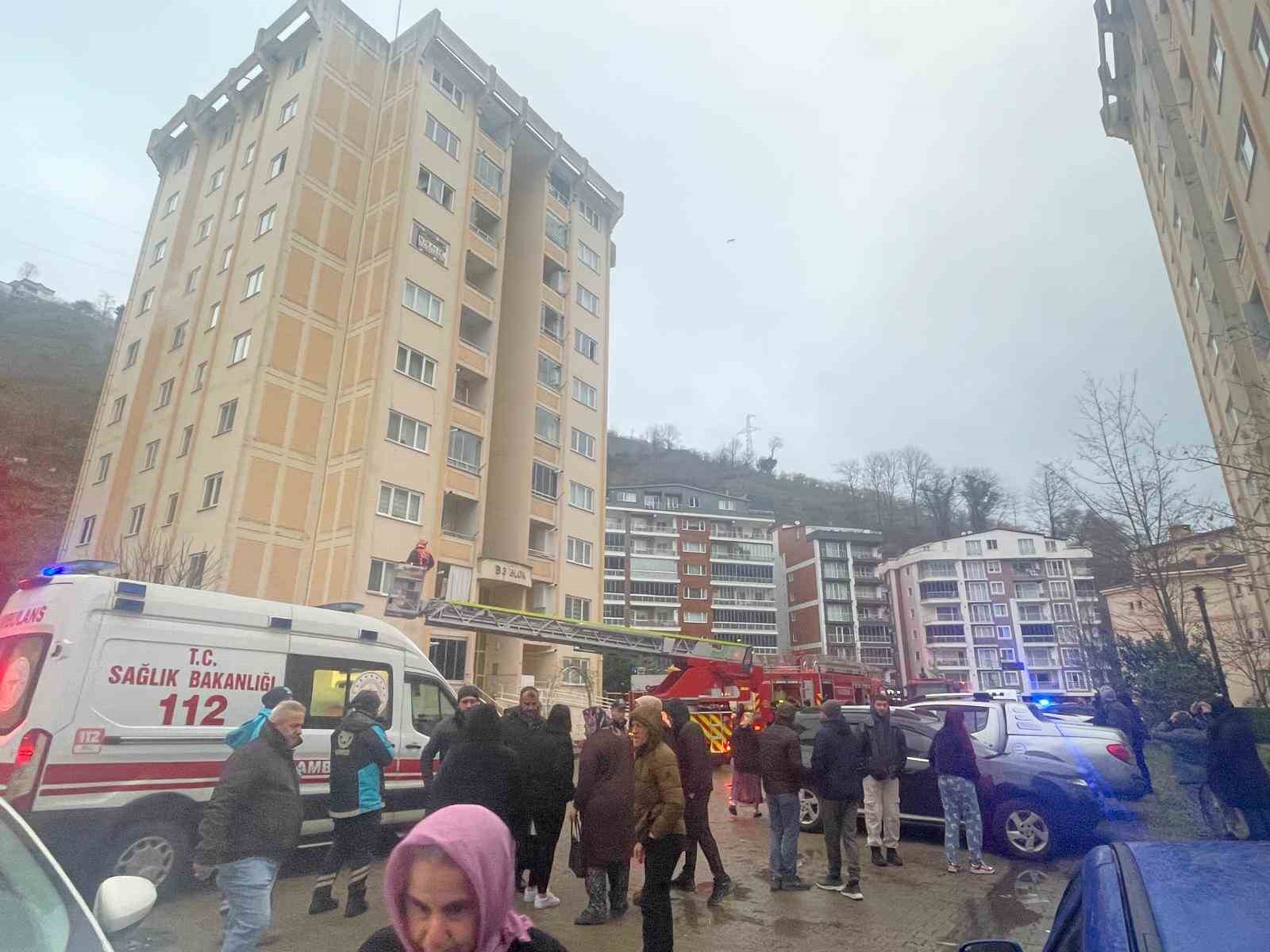 Giresun’da korkutan yangın
