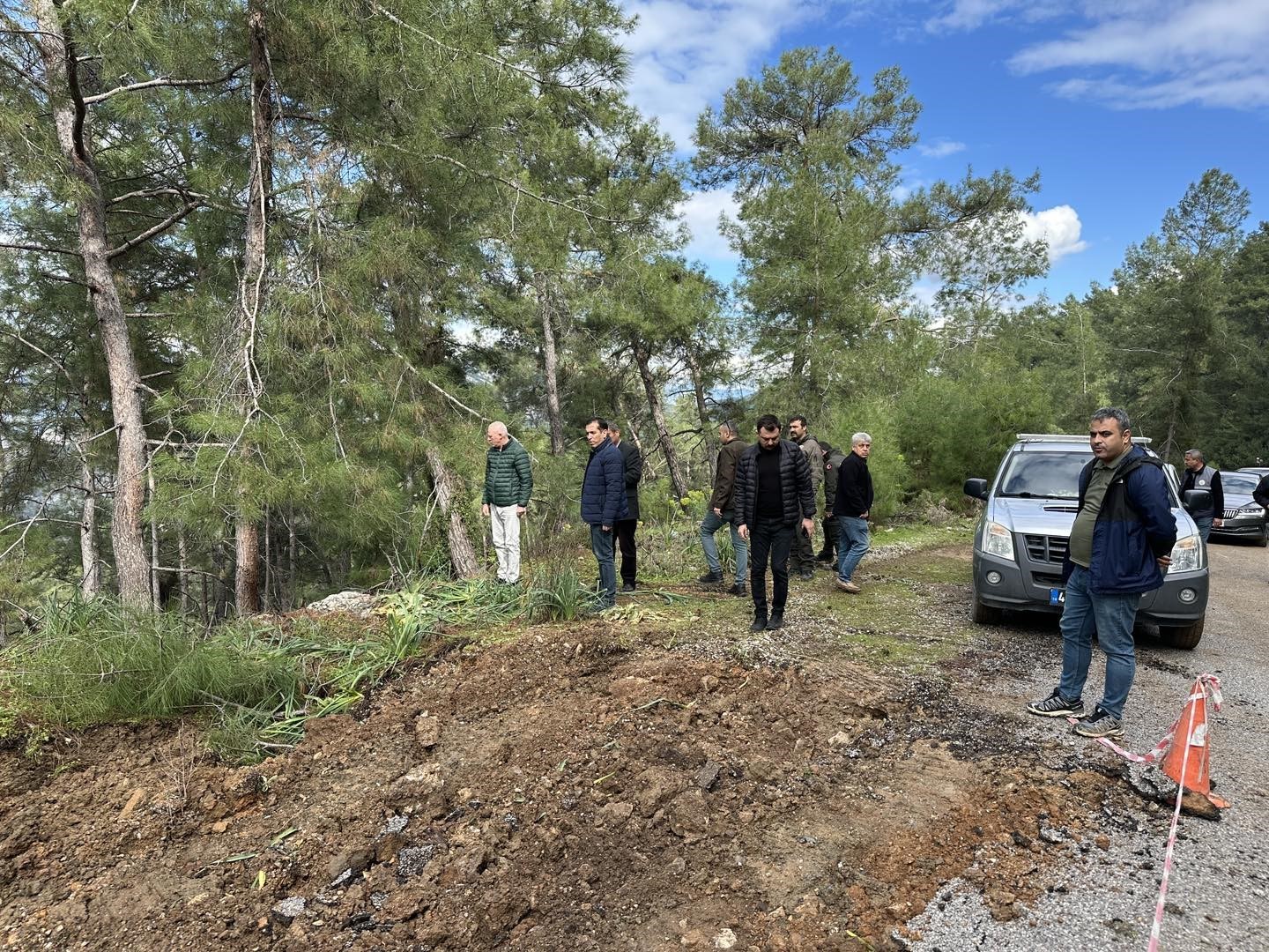 Gökbel yolu geçici olarak ulaşıma kapatıldı

