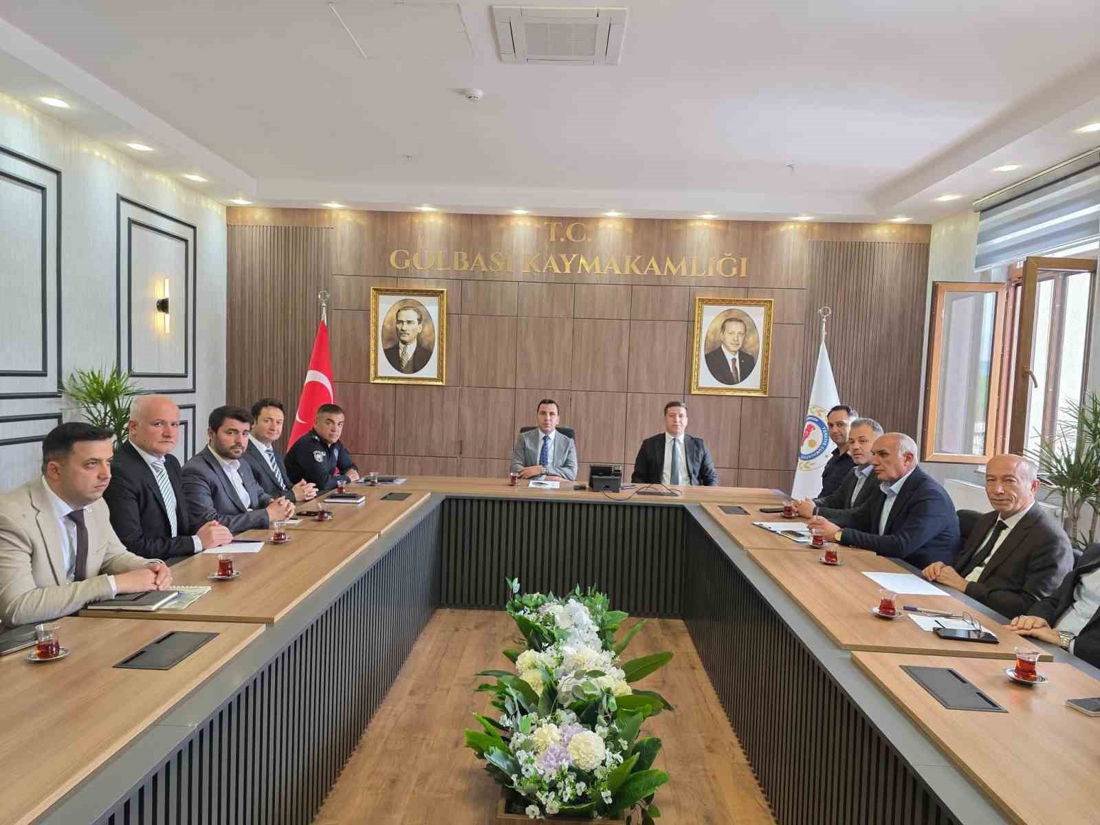 Gölbaşı’nda ilçe koordinasyon toplantısı yapıldı
