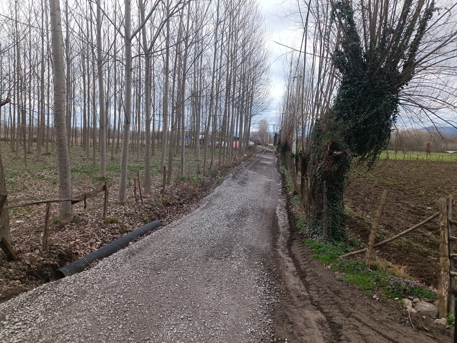 Gölyaka’da yol çalışmaları sürüyor
