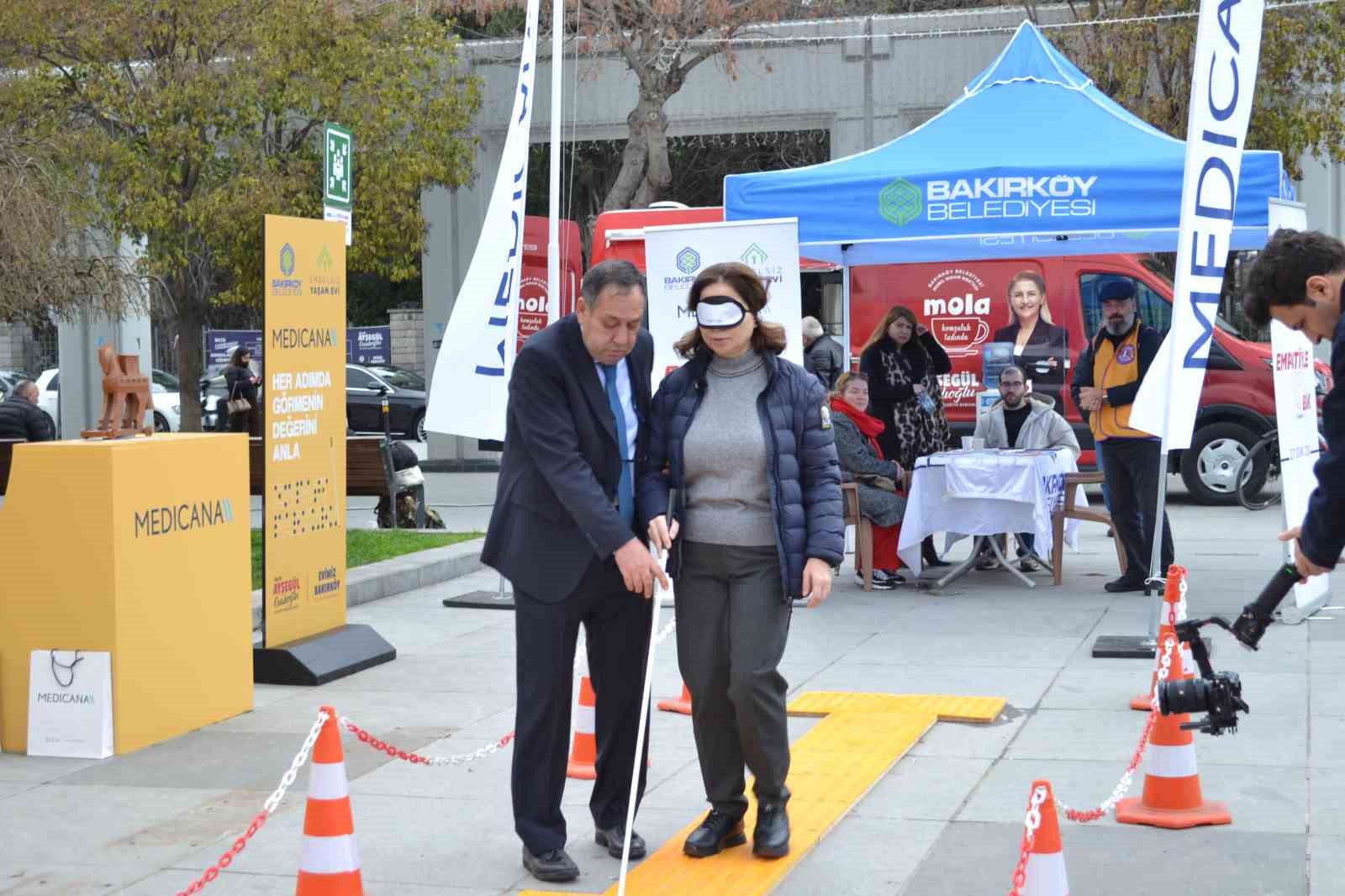 Görme engelliler için Bakırköy’de Empati Parkuru kuruldu
