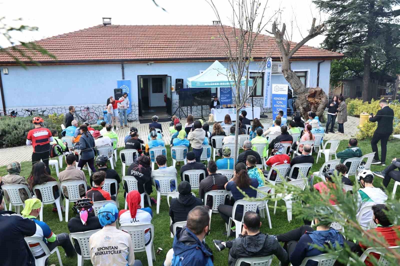 Granfondo Bursa öncesi bisikletliler Nilüfer’de buluştu
