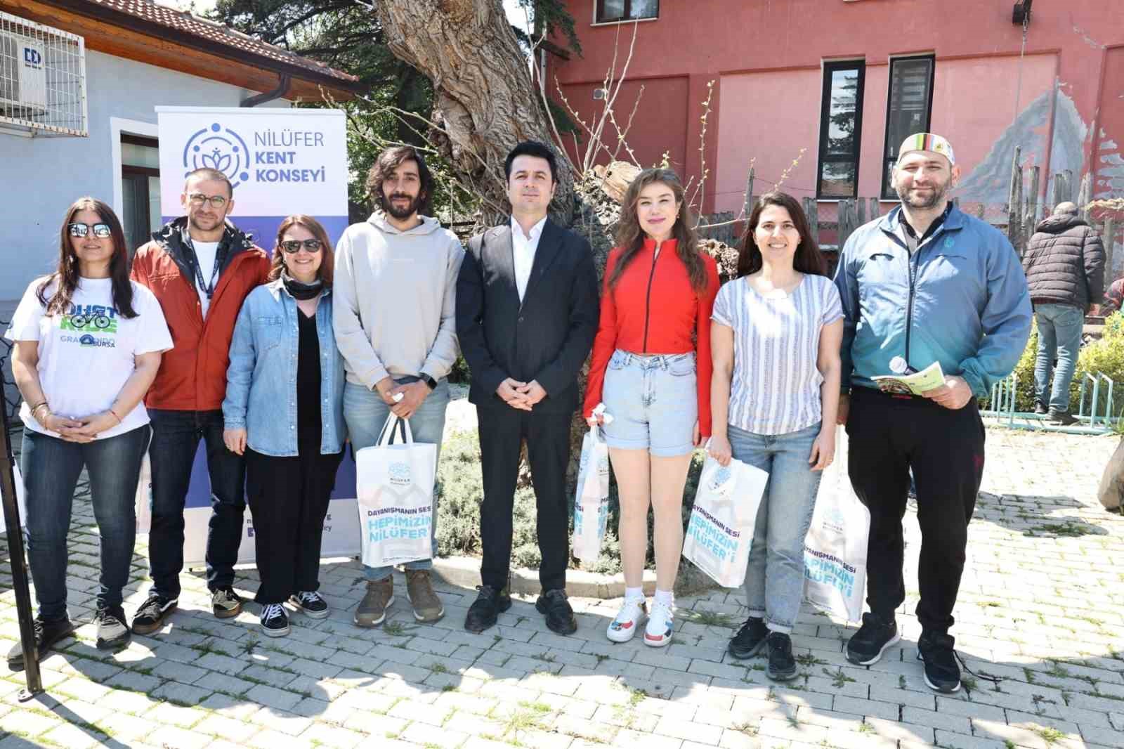 Granfondo Bursa öncesi bisikletliler Nilüfer’de buluştu
