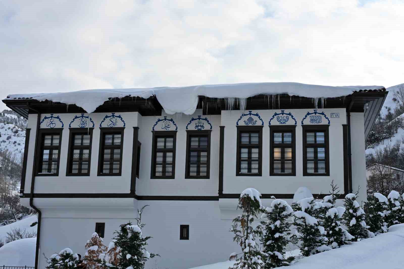 Gümüşhane’de kar görsel şölene dönüştü
