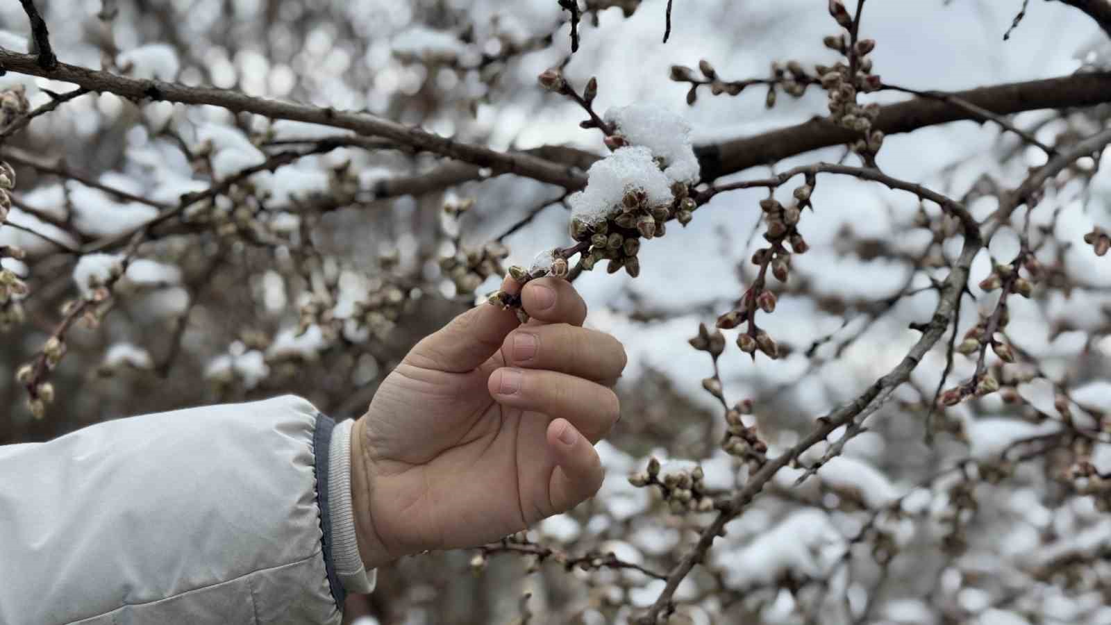 Güneşin açmasıyla oluşan eşsiz kar manzaraları dronla görüntülendi
