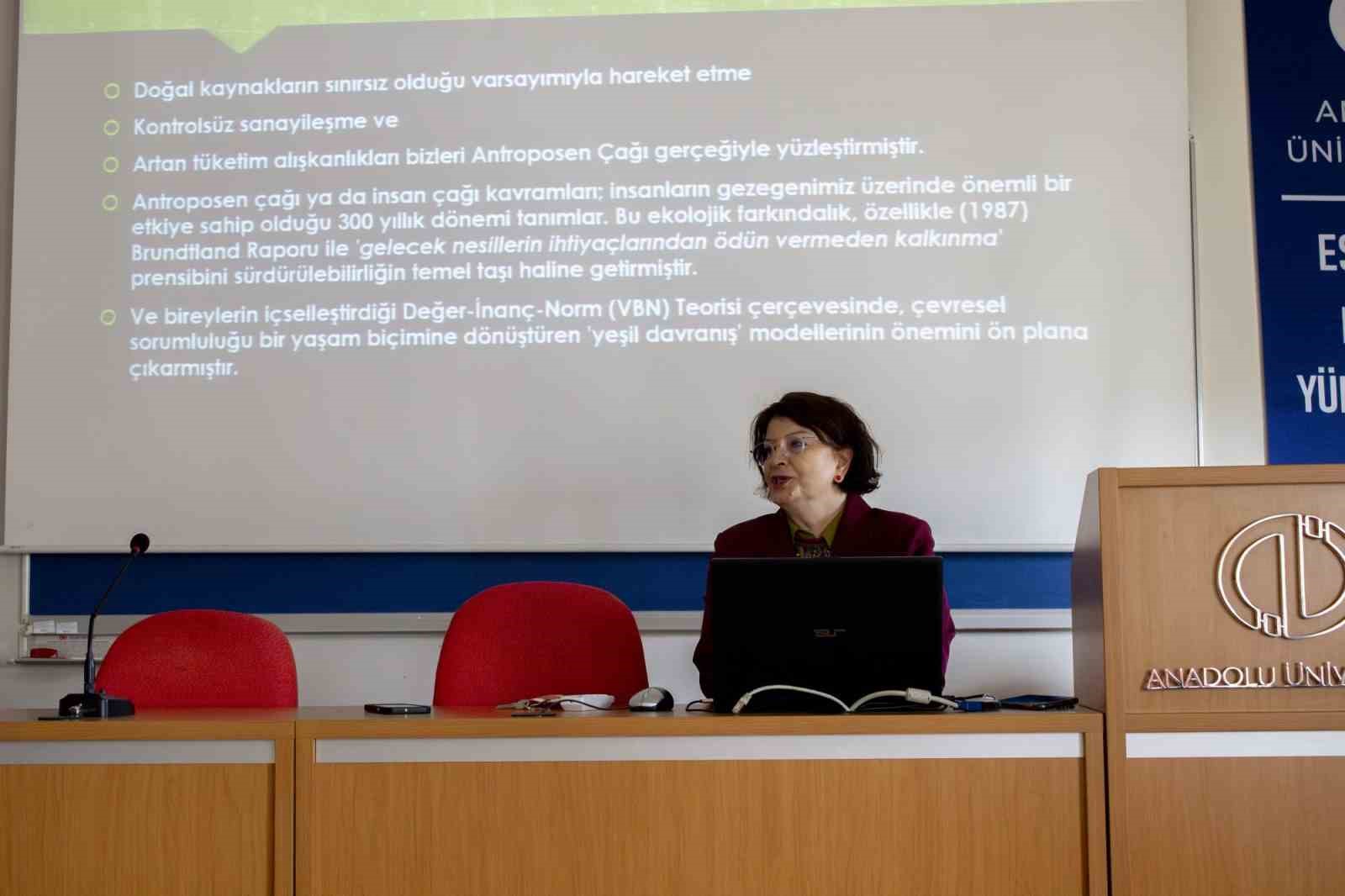 Günlük hayatta sürdürülebilirlik bilinci ele alındı
