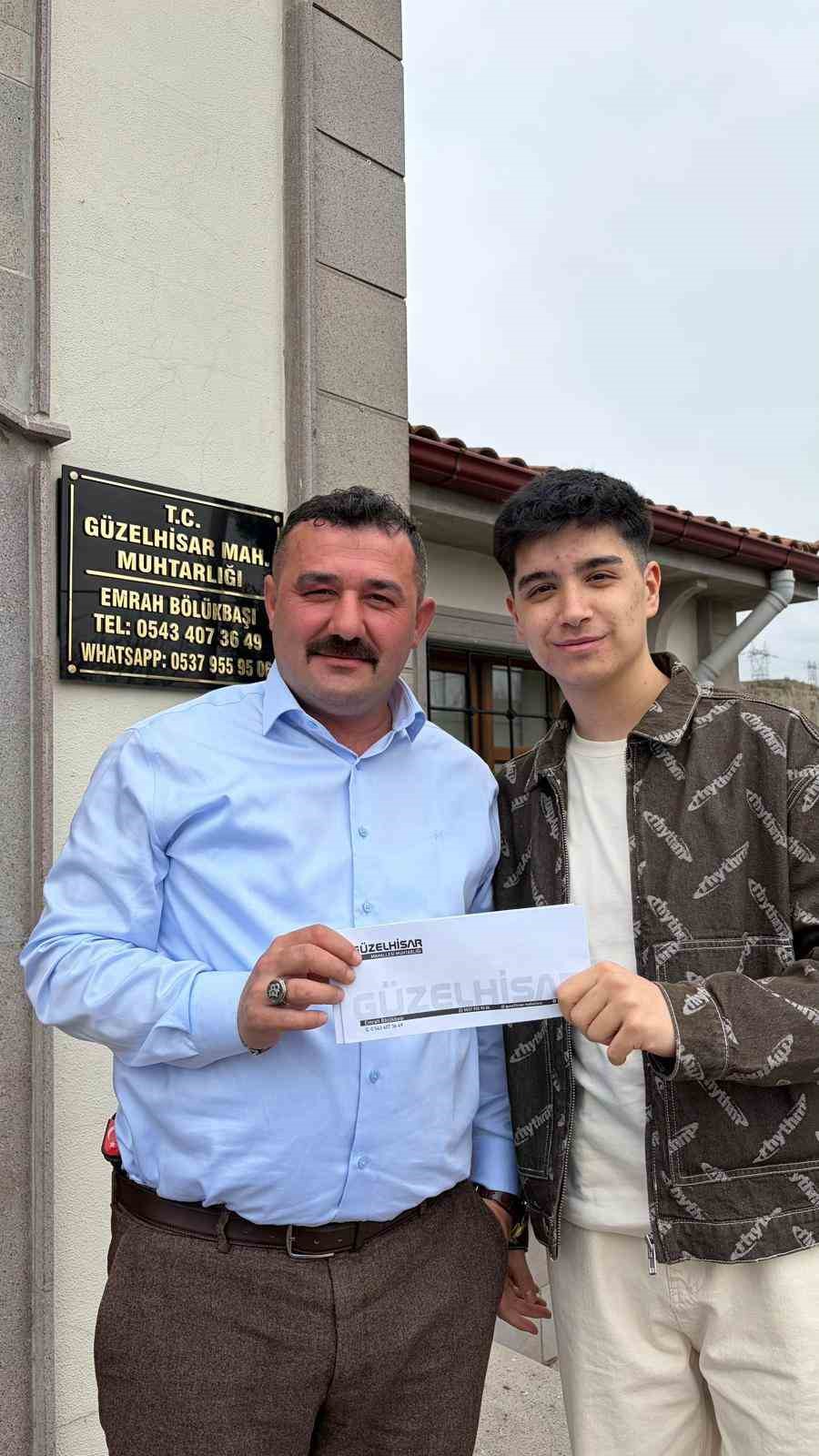 Güzelhisar Mahallesi muhtarından anlamlı bayram buluşması
