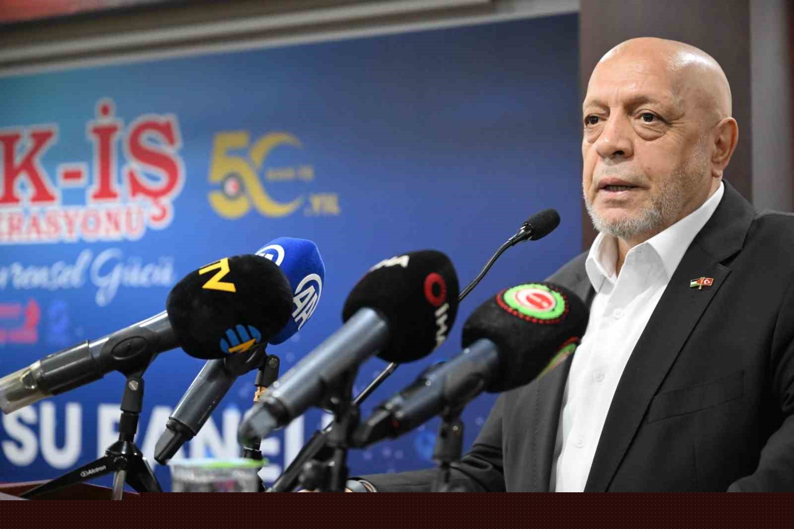 HAK-İŞ Başkanı Arslan: "Suyun ticarileştirilmesine karşı cepheden bir mücadele başlatan Türkiye’de tek konfederasyonuz"
