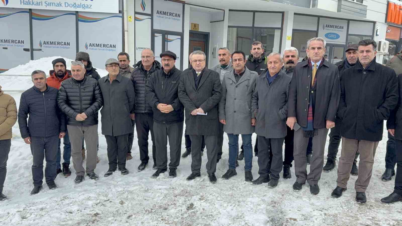 Hakkari’de yüksek doğal gaz faturalarına tepki
