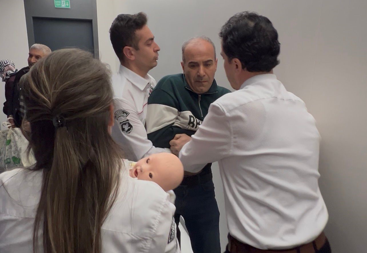 Hastanede film gibi tatbikat
