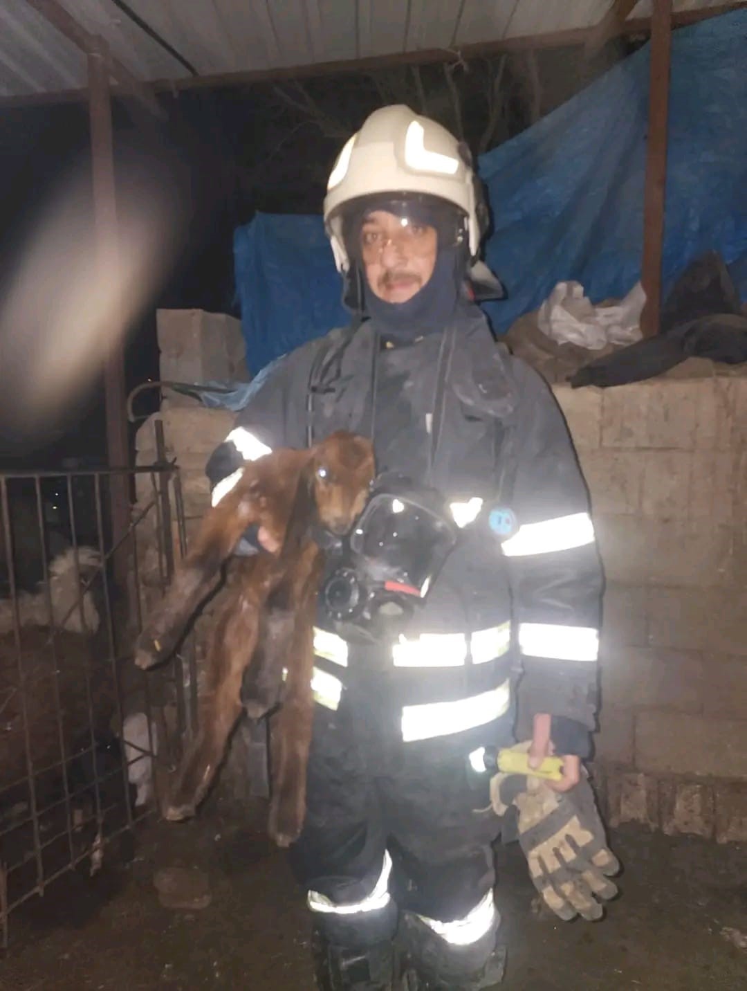 Hatay’da ahırda korkutan yangın
