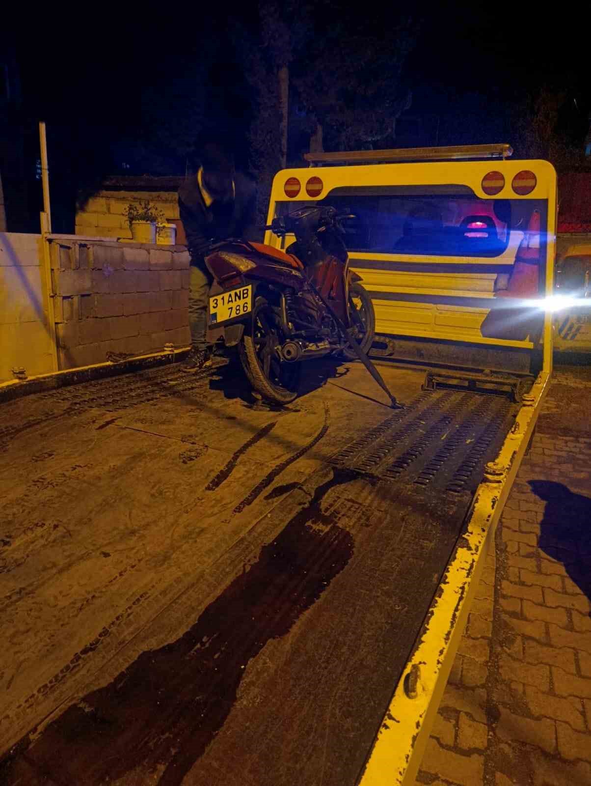 Hatay’da motosikletli çocuk sürücüye 50 bin TL ceza
