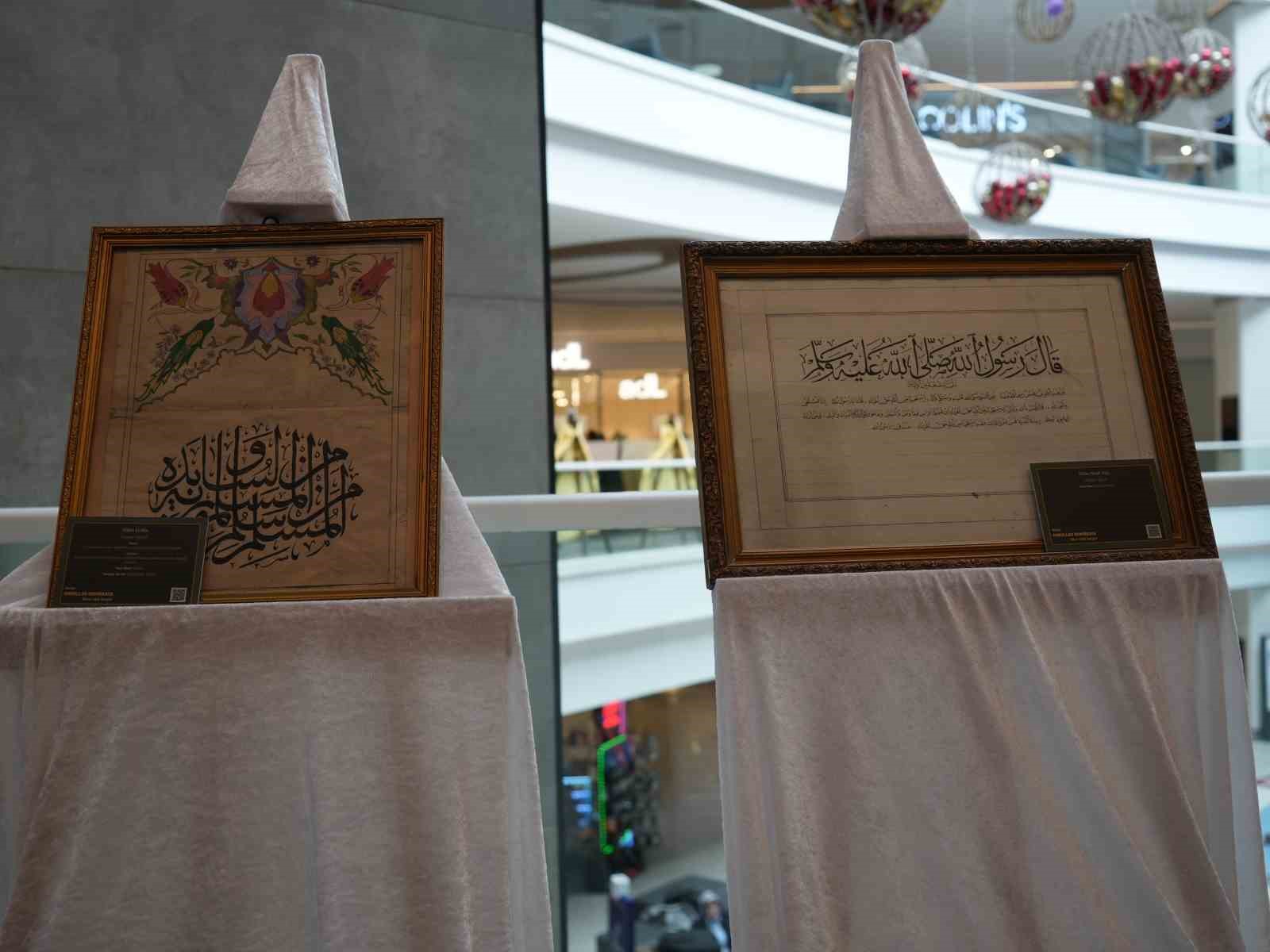 Hattat Emrullah Demirkaya’nın eserlerinin 34 yıl sonra ilk kez bir araya geldiği sergiye yoğun ilgi
