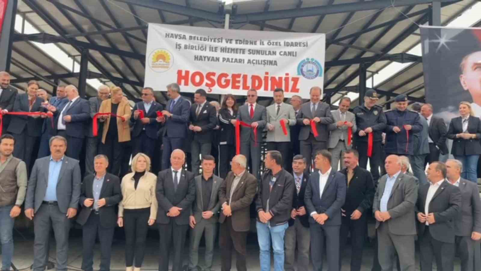 Havsa Modern Canlı Hayvan Pazarı hizmete açıldı
